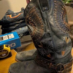Corral Black and Brown Western Boots